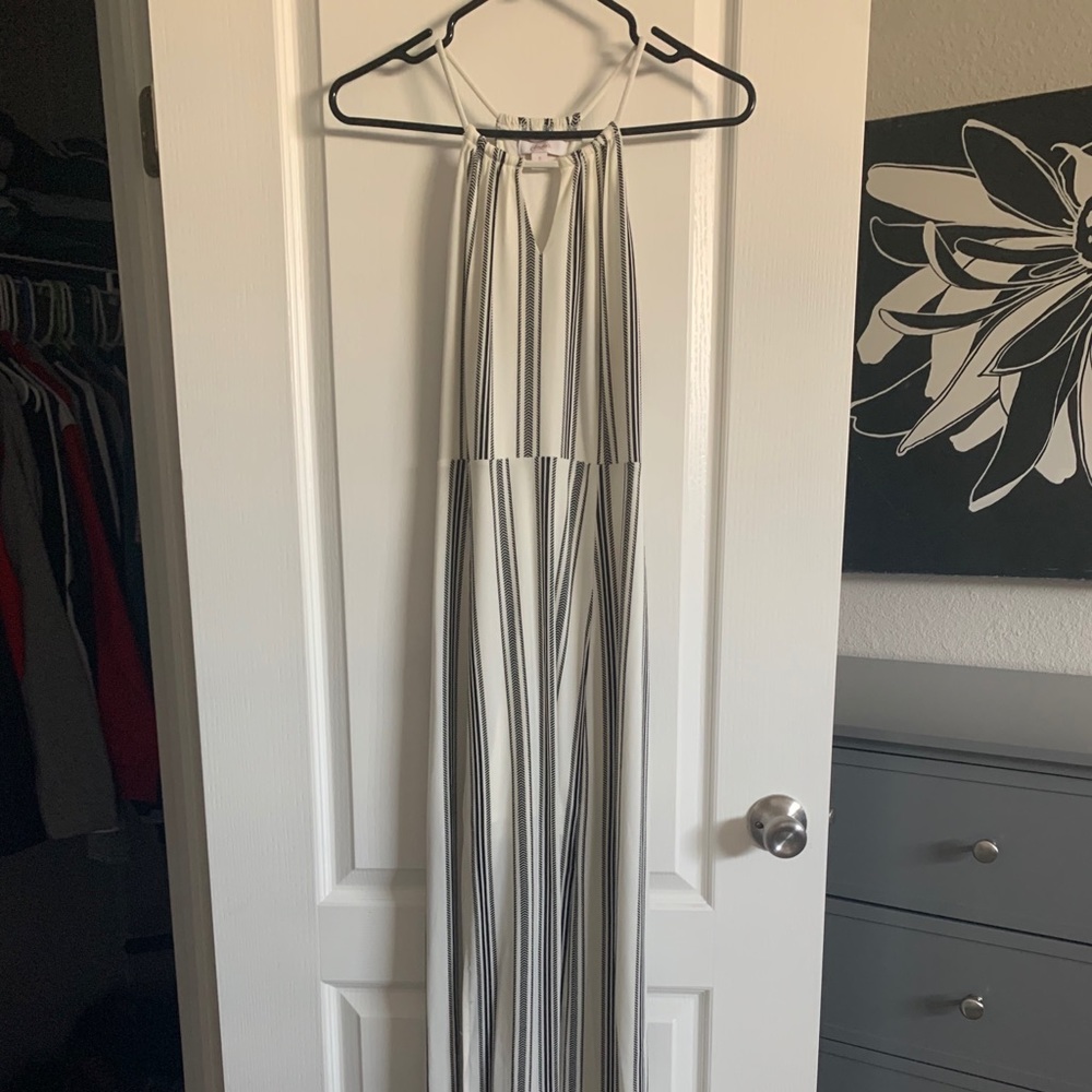 White&Black maxi dress